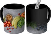 Magische Mok - Foto op Warmte Mok - Groente - Fruit - Grijs - 350 ML