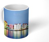 Mok - De gekleurden huizen op Curaçao - 350 ML - Beker