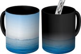Magische Mok - Foto op Warmte Mok - Zee - Horizon - Blauw - 350 ML