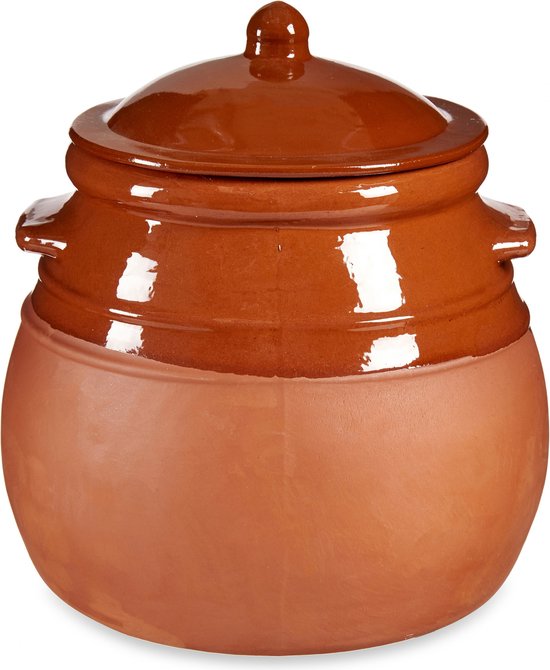 Arte Regal Braadpot 4,5 Liter Keramiek Bruin 2-delig