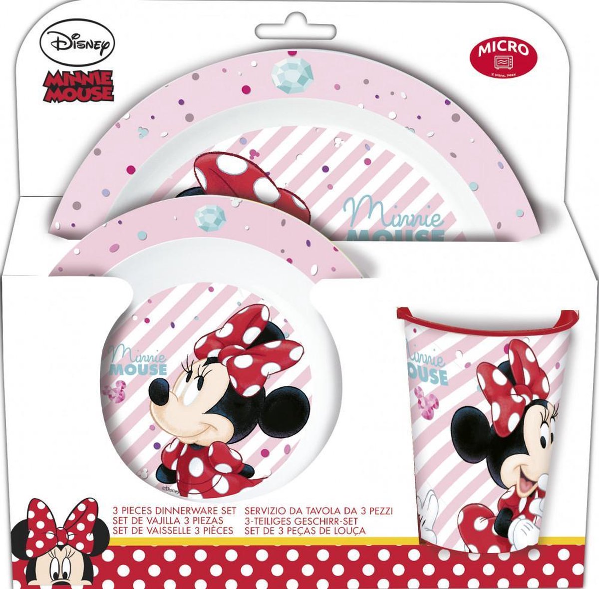 minnie plate set