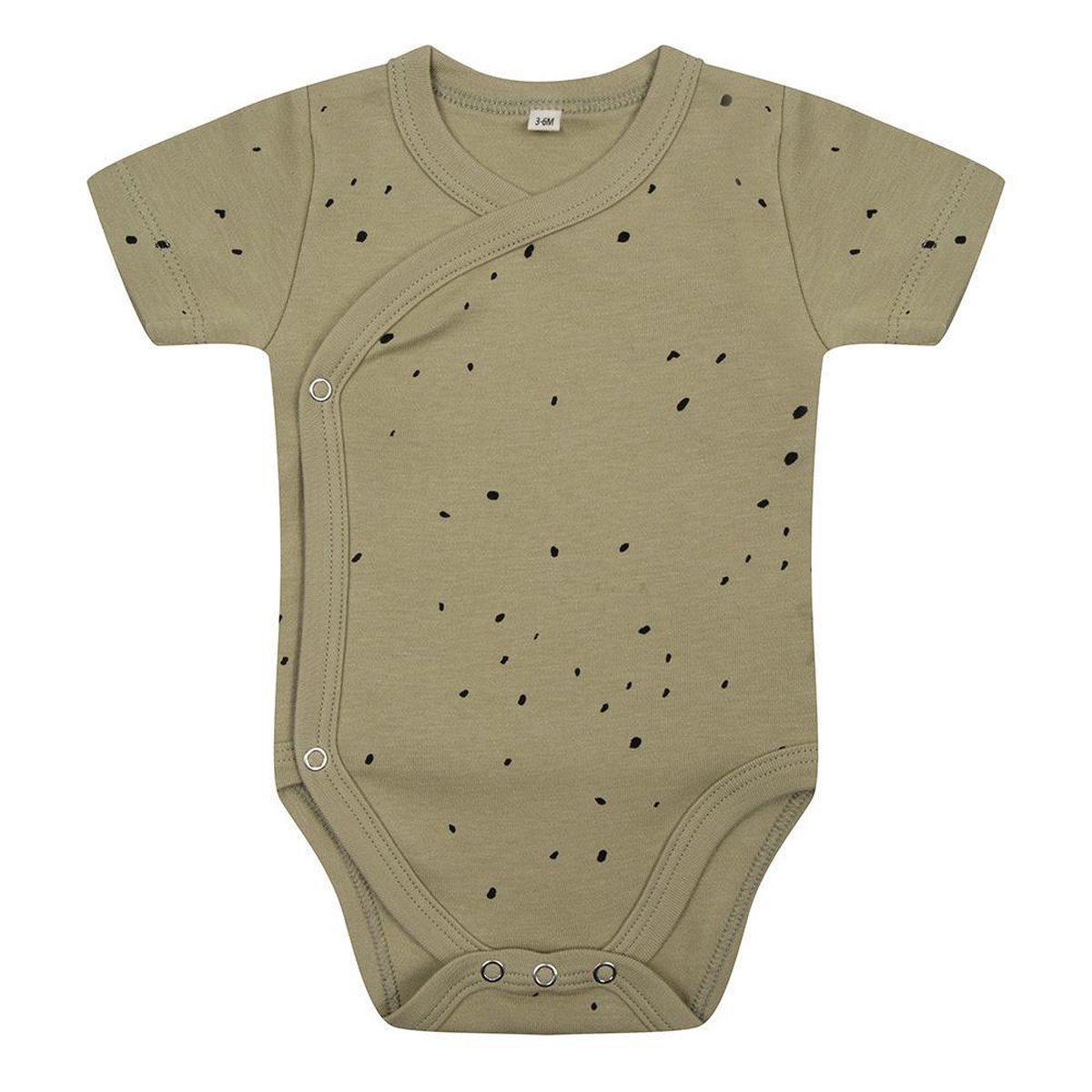 Little Indians Romper Dots Junior Katoen Groen/zwart Maat 80