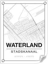 Tuinposter WATERLAND (Stadskanaal) - 60x80cm