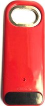 Bieropener flesopener flessenopener bier flessen opener - rood - 11 x 4.5 cm