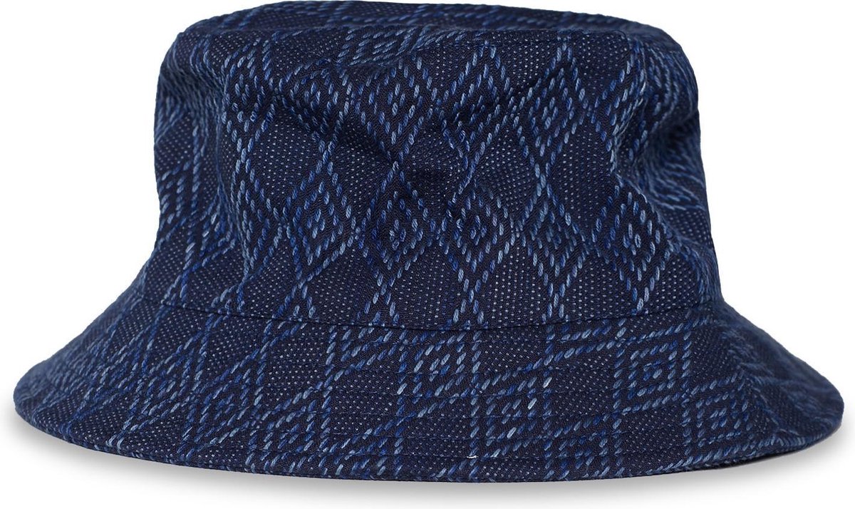 WE Fashion Heren bucket hat met structuur