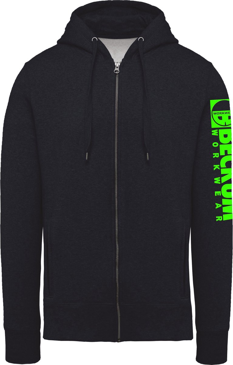 Beckum Workwear EBTR07 Hooded zip sweater met logo Navy L