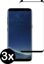 Samsung Galaxy S8 Screenprotector Glas Tempered Glass - 3 PACK