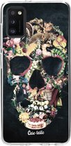 Casetastic Samsung Galaxy A41 (2020) Hoesje - Softcover Hoesje met Design - Vintage Skull Print