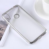 Ultradunne galvaniseren Soft TPU beschermende achterkant van de behuizing voor Xiaomi Redmi Note 7 (zilver)