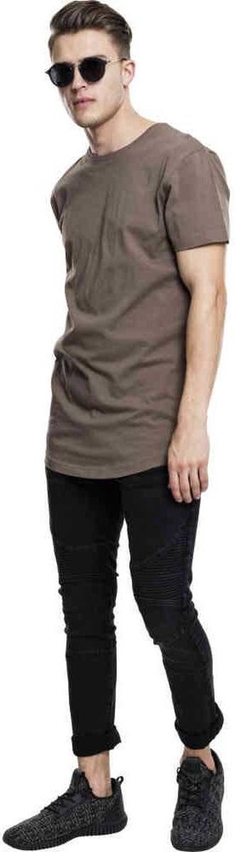 Urban Classics Shaped Long Tee Heren T-shirt – M Creme