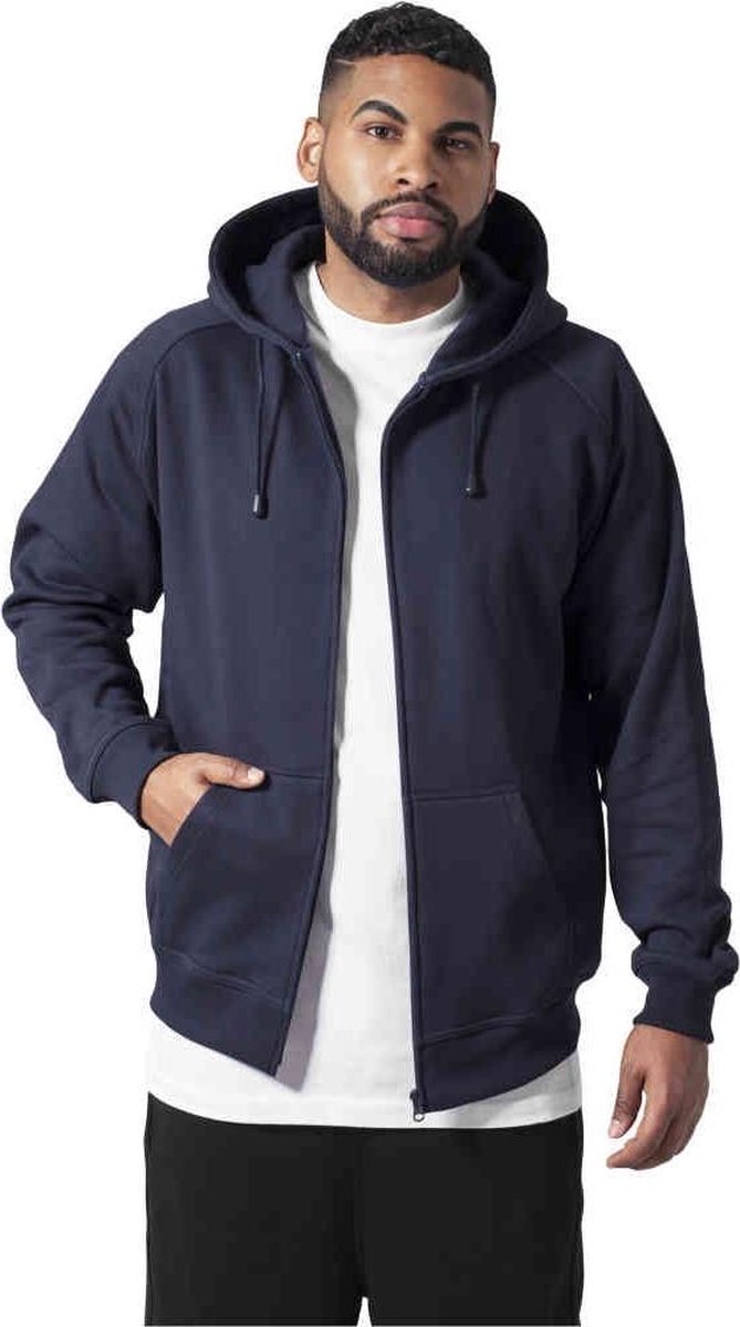 Urban Classics Vest met capuchon -S- Zip Blauw