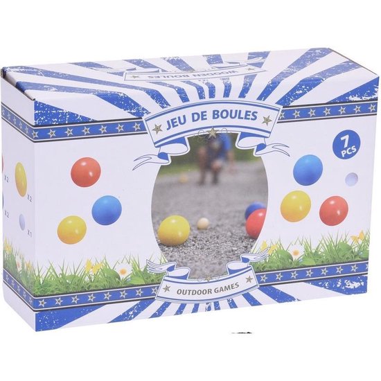 Jeu de boules set voor kinderen van 12x stuks - Buiten speelgoed - Sportief/actief speelgoed - Jeu de boules spel - Merkloos
