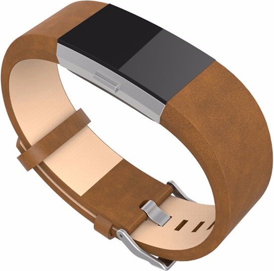 Productie Uittreksel Amerikaans voetbal Bandje Leather - Bruin geschikt voor Fitbit Charge 2 | bol.com