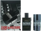 Zadig & Voltaire This is Him! Giftset - EDT 50 ml + Deostick 75 gr