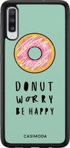 Samsung A70 hoesje - Donut worry | Samsung Galaxy A70 case | Hardcase backcover zwart