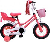 Kinderfiets - Magic - 12 inch - Voor meiden - Met terugtraprem - roze