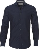 Hensen Overhemd - Slim Fit - Blauw - XXL