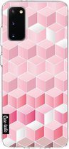 Casetastic Samsung Galaxy S20 4G/5G Hoesje - Softcover Hoesje met Design - Cubes Vibe Print