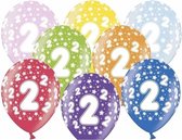 12x thème de ballons d'anniversaire 2 ans avec des étoiles - Articles de fête et décoration