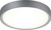 LED Plafondlamp - Badkamerlamp - Trion Clirno - 18W - Warm Wit 3000K - Dimbaar - Opbouw Rond - Mat Titaan - Kunststof - BES LED