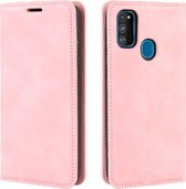 Samsung Galaxy M21 Hoesje - Vintage Book Case - Pink