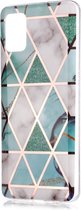 Coverup Marble Design TPU Back Cover - Geschikt voor Samsung Galaxy A51 Hoesje - Mint
