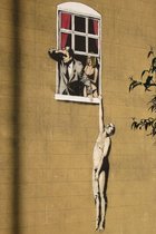 BANKSY  Window Lovers #2 Canvas Print