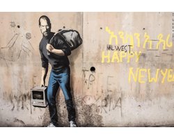 BANKSY Steve Job Migrant Calais Canvas Print