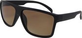 Az-eyewear Zonnebril Wayfarer Cat. 3 Matzwart/bruin (az-164d)