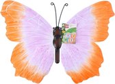 Lifetime Garden Vlinder 40 X 30 Cm Staal Oranje/paars
