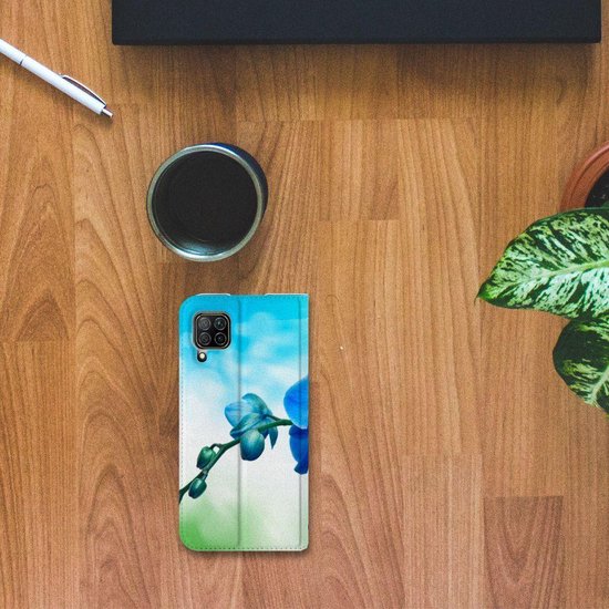 Stand Case avec photo Huawei P40 Lite Phone Case Orchid Blauw