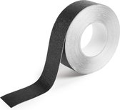 Antislip tape - markeringstape - vloertape - waterbestendig zwart B=50mm L=18 meter