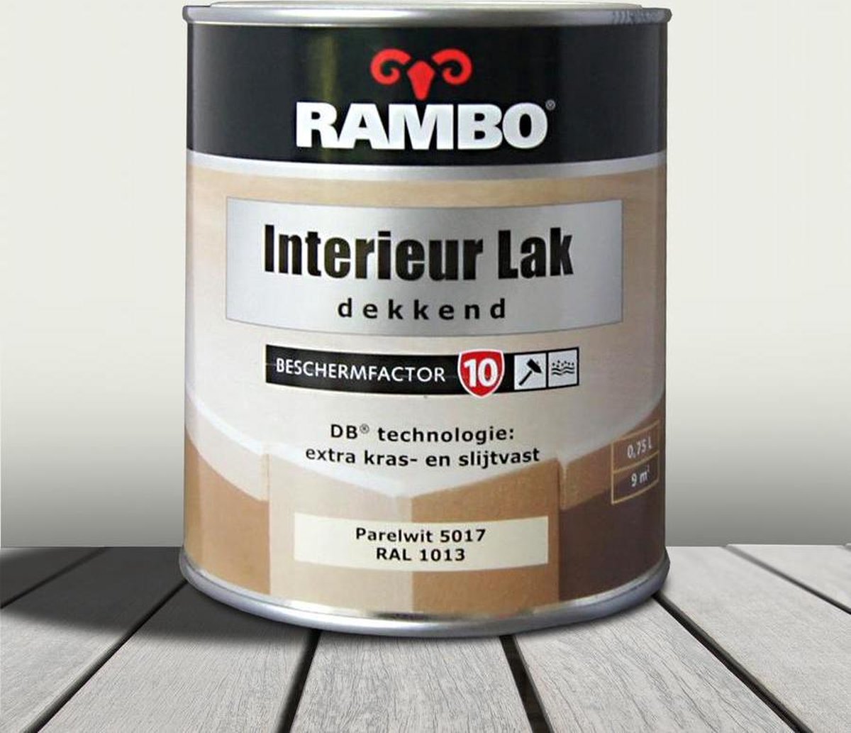 Rambo Interieur Lak Dekkend 0,75 liter - Parelwit (RAL 1013)