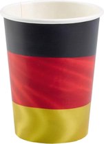 Amscan Feestbekers Duitsland 500 Ml Papier Geel/rood/zwart 6 Stuks