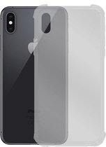 Siliconen hoesje voor Apple iPhone XS Max - Schok bestendig - Transparant - Inclusief 1 extra screenprotector