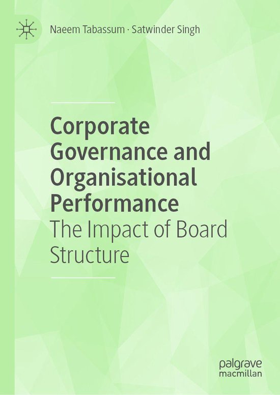 Corporate Governance and Organisational Performance - cover