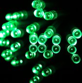 3 m Lichtslingerversierlicht, voor kerstfeest, 30 LED's, 2-modus flitser, op batterijen (groen licht)