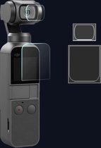 4 STKS Lensbeschermer + Scherm Fiberglass Film voor DJI OSMO Pocket Gimbal