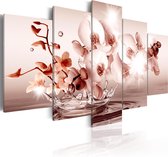 Schilderijen Op Canvas - Schilderij - Lyric of Orchid 100x50 - Artgeist Schilderij