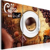 Schilderijen Op Canvas - Schilderij - Cup of coffee 90x60 - Artgeist Schilderij