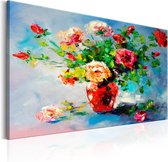 Schilderijen Op Canvas - Schilderij - Beautiful Roses 120x80 - Artgeist Schilderij