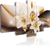 Schilderijen Op Canvas - Schilderij - Shiny Lily 100x50 - Artgeist Schilderij