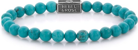 Bracelet Rebel & Rose - Turquoise Delight 925 - 6mm