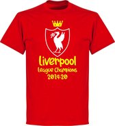 Liverpool Champions 2020 Logo T-Shirt - Rood - XXL