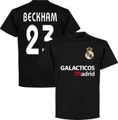 Galacticos Real Madrid Beckham 23 Team T-shirt - Zwart - XXL