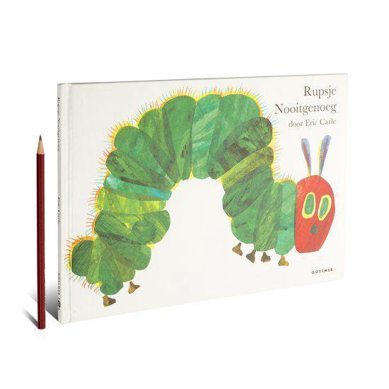 Boekomslag voor Rupsje Nooitgenoeg