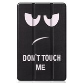 Samsung Galaxy Tab S6 Lite Hoesje Book Case Hoes Cover - Don't Touch