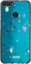 Huawei P Smart (2018) Hoesje Transparant TPU Case - Confetti #ffffff