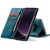 CaseMe Retro Boekmodel Hoesje Samsung Galaxy S10e - Blauw