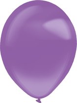 Amscan Ballonnen Kristalhelder 28 Cm Latex Paars 50 Stuks